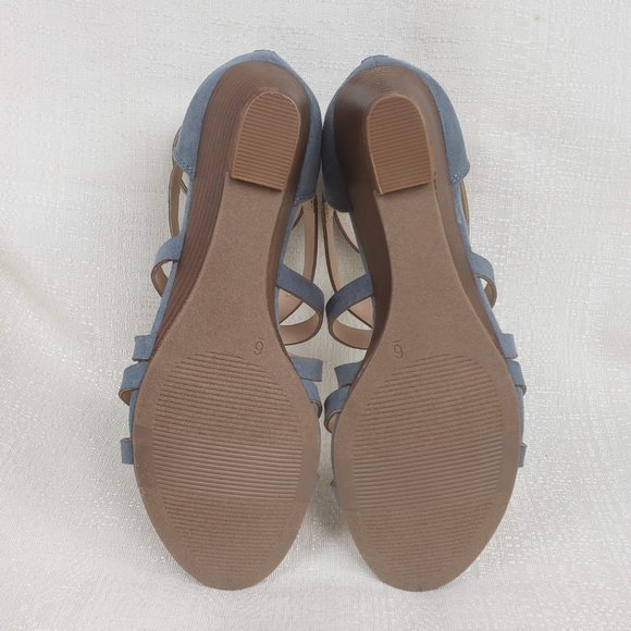 NWOB Xappeal Estelle Wedge Pale Blue - Picture 5 of 5